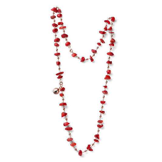 COLLANA ARGENTO ROSE' 925 E CALCITE ROSSO